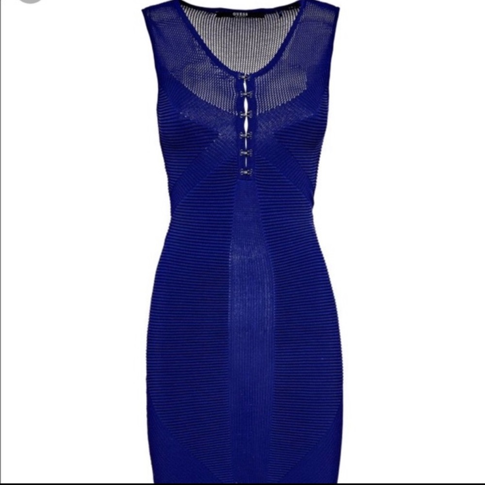 Guess Royal Blue Body-con Dress